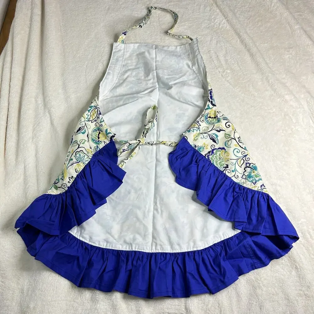 Handmade apron blue